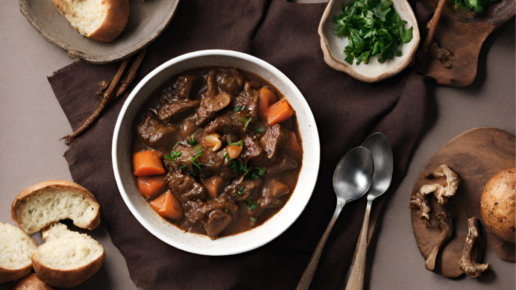 Spicy Beef Stew With Wild Mushrooms 