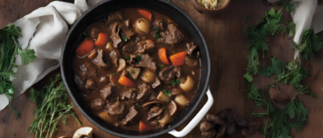 Spicy Beef Stew With Wild Mushrooms