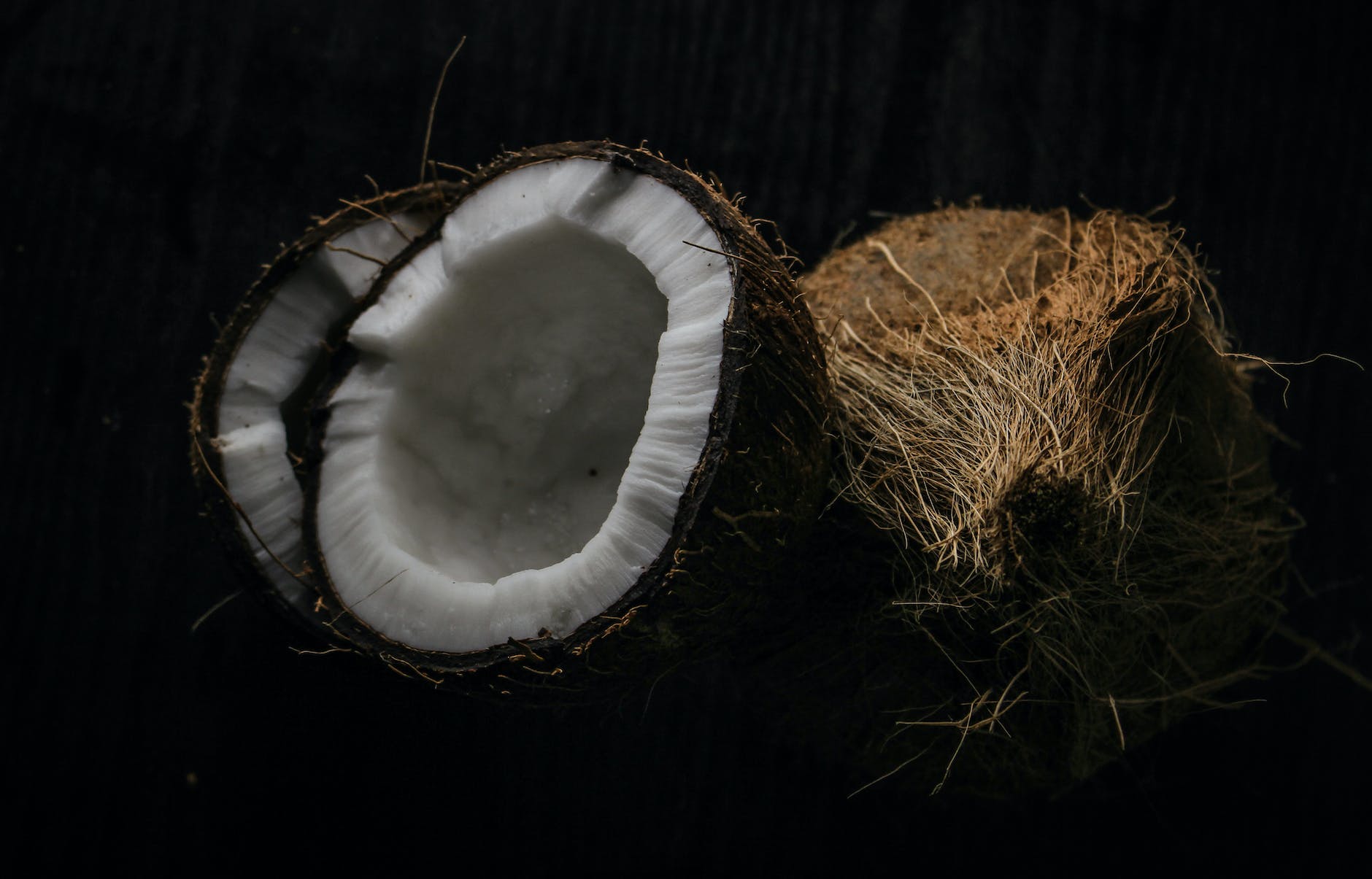 opened coconut