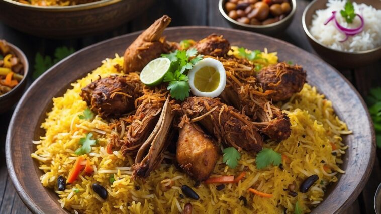 Indian Tandoori Chicken Biryani