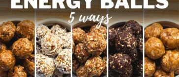 NO-BAKE ENERGY BALLS » 5 Flavours for Healthy Breakfast or Snacks | 2 Easy Methods with Oats & Dates