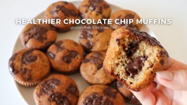 Healthier Chocolate Chip Muffins | Easy Gluten-free & Lactose-free Muffin Recipe